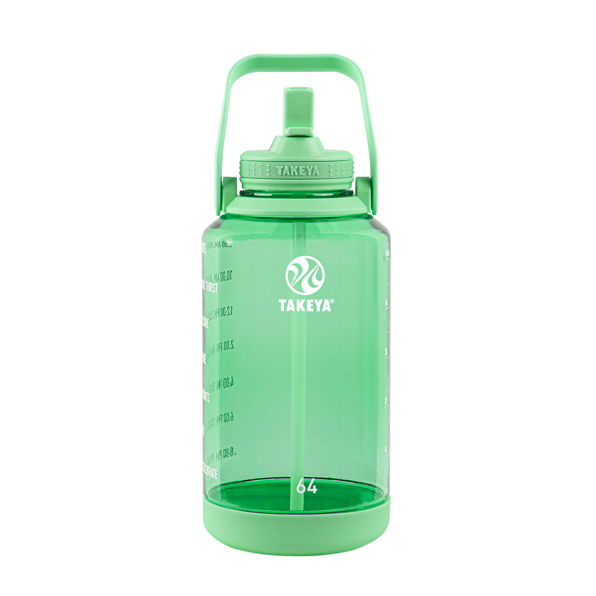 tritan-motivational-water-bottle-with-straw-lid-k2 54101-Tritan-Straw-Motivational-64-PistactioGreen-front.png